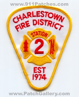 Charlestown Fire District Station 2 Patch (Rhode Island)
Scan By: PatchGallery.com
Keywords: dist. department dept. est 1974