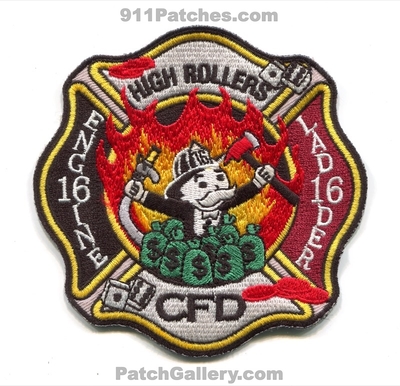 Charlotte Fire Department Station 16 Patch (North Carolina)
Scan By: PatchGallery.com
Keywords: dept. cfd company co. engine ladder truck high rollers