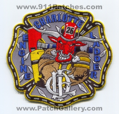 Charlotte Fire Department Station 26 Patch (North Carolina)
Scan By: PatchGallery.com
Keywords: Dept. Engine Ladder Company Co.