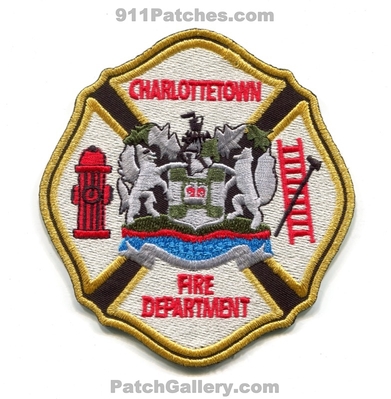 Charlottetown Fire Department Patch (Canada PE)
Scan By: PatchGallery.com
Keywords: dept.