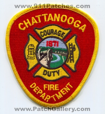 Chattanooga Fire Department Patch (Tennessee)
Scan By: PatchGallery.com
Keywords: dept. courage duty 1871