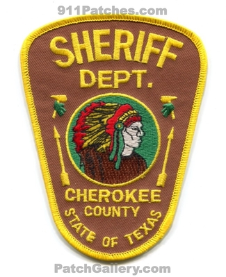 Cherokee County Sheriffs Department Patch (Texas)
Scan By: PatchGallery.com
Keywords: co. dept. office