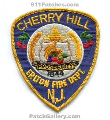 Cherry Hill Erlton Fire Department Patch (New Jersey)
Scan By: PatchGallery.com
Keywords: dept. prosperity 1844