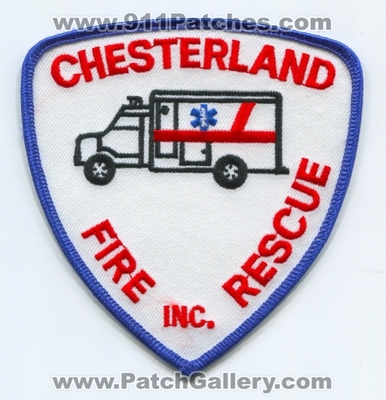 Chesterland Fire Rescue Inc. Ambulance Patch (Ohio)
Scan By: PatchGallery.com
Keywords: department dept. ems emt paramedic