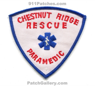 Chestnut Ridge Rescue Paramedic Patch (Pennsylvania)
Scan By: PatchGallery.com
Keywords: ems ambulance fire