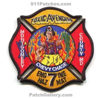 Chevy Chase Fire Company 7 Montgomery County Patch (Maryland)
Scan By: PatchGallery.com
Keywords: co. department dept. engine hazmat haz-mat station toxic avengers