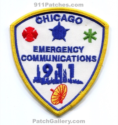 Chicago Emergency Communications 911 Fire EMS Police Patch (Illinois)
Scan By: PatchGallery.com
Keywords: dispatcher department dept.