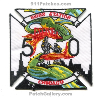 Chicago Fire Department Engine 50 Patch (Illinois)
Scan By: PatchGallery.com
Keywords: dept. cfd company co. station union station