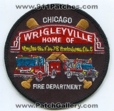 Chicago Fire Department Engine 78 Ambulance 5 (Illinois)
Scan By: PatchGallery.com
Keywords: dept. cfd company station no. number # wrigleyville home of