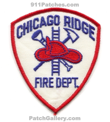 Chicago Ridge Fire Department Patch (Illinois)
Scan By: PatchGallery.com
Keywords: dept.