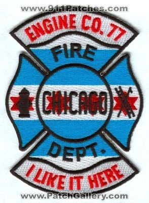 Chicago Fire Department Engine 77 (Illinois)
Scan By: PatchGallery.com
Keywords: dept. cfd company station co. i like it hear