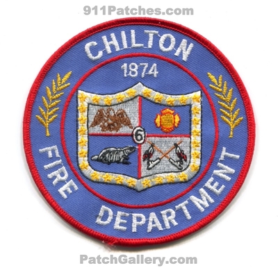 Chilton Fire Department 6 Patch (Wisconsin)
Scan By: PatchGallery.com
Keywords: dept. 1874