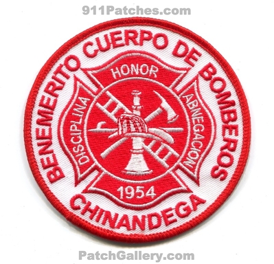 Chinandega Fire Department Patch (Nicaragua)
Scan By: PatchGallery.com
Keywords: dept. benemerito cuerpo de bomberos honor disciplina abnegacion 1954