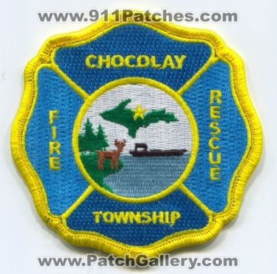 Chocolay Township Fire Rescue Department Patch (Michigan)
Scan By: PatchGallery.com
[b]Patch Made By: 911Patches.com[/b]
Keywords: twp. dept.