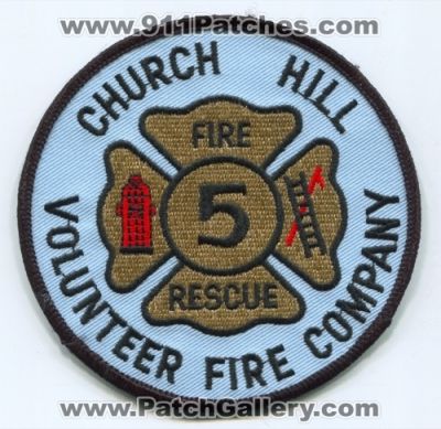 Church Hill Volunteer Fire Rescue Company 5 (Maryland)
Scan By: PatchGallery.com
Keywords: vol. co. department dept.