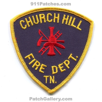 Church Hill Fire Department Patch (Tennessee)
Scan By: PatchGallery.com
Keywords: dept. tn.