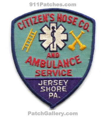 Citizens Hose Company Fire and Ambulance Service Jersey Shore Patch (Pennsylvania)
Scan By: PatchGallery.com
Keywords: co. ems department dept.