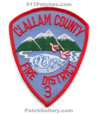 Clallam County Fire District 3 Patch (Washington)
Scan By: PatchGallery.com
Keywords: co. dist. number no. #3 department dept.