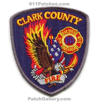 Clark County Fire Department Patch (Nevada)
Scan By: PatchGallery.com
Keywords: co. dept. fd est. 1953 las vegas