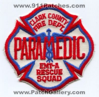 Clark County Fire Department Paramedic EMT-A Rescue Squad Patch (Nevada)
[b]Scan From: Our Collection[/b]
Keywords: co. dept. ems