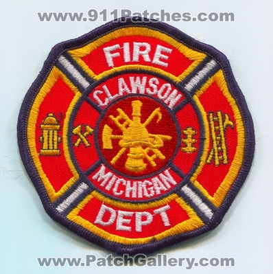 Clawson Fire Department Patch (Michigan)
Scan By: PatchGallery.com
Keywords: dept.