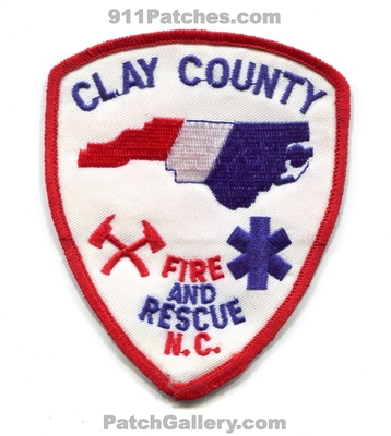 Clay County Fire and Rescue Department Patch (North Carolina)
Scan By: PatchGallery.com
Keywords: co. & dept.