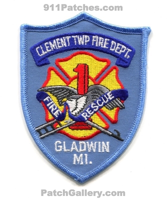 Clement Township Fire Rescue Department 1 Gladwin Patch (Michigan)
Scan By: PatchGallery.com
Keywords: twp. dept.