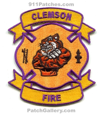 Clemson University Fire and EMS Department Patch (South Carolina)
Scan By: PatchGallery.com
[b]Patch Made By: 911Patches.com[/b]
Keywords: City of Emergency Medical Services Dept. College School Ambulance tiger paw print