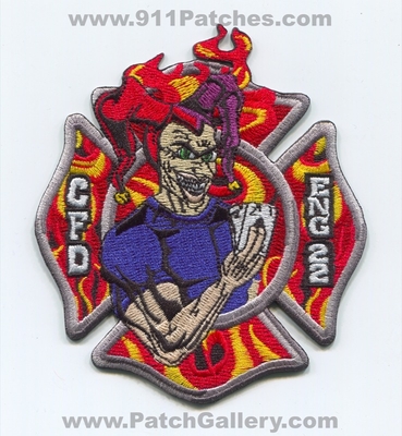 Cleveland Fire Department Engine 22 Patch (Ohio)
Scan By: PatchGallery.com
Keywords: dept. cfd company co. station joker