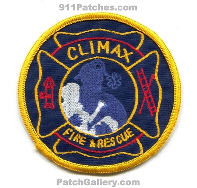 Climax Fire and Rescue Department Patch (Michigan)
Scan By: PatchGallery.com
Keywords: & dept.