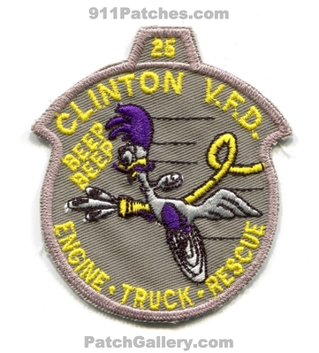 Clinton Volunteer Fire Department Station 25 Patch (Maryland)
Scan By: PatchGallery.com
Keywords: vol. dept. vfd v.f.d. company co. engine truck rescue beep beep