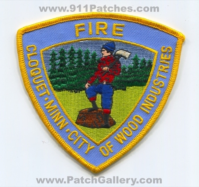 Cloquet Fire Department Patch (Minnesota)
Scan By: PatchGallery.com
Keywords: dept. minn. city of wood industries
