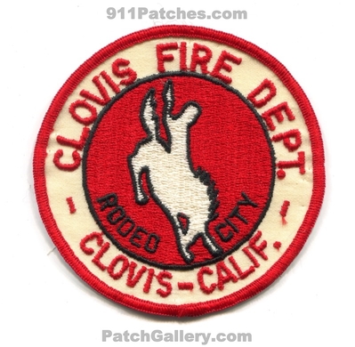 Clovis Fire Department Patch (California)
Scan By: PatchGallery.com
Keywords: dept. calif. rodeo city