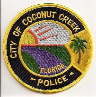Coconut Creek Police
Thanks to EmblemAndPatchSales.com for this scan.
Keywords: florida city of