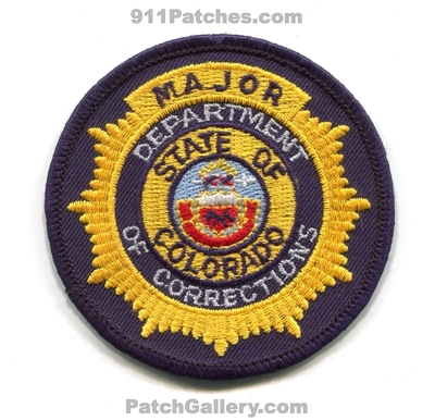 Colorado Department of Corrections Major Patch (Colorado)
Scan By: PatchGallery.com
Keywords: dept. d.o.c. jails prisons