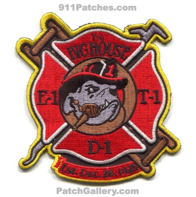 Colorado Springs Fire Department Station 1 Patch (Colorado)
[b]Scan From: Our Collection[/b]
Keywords: dept. engine truck district chief company co. the bighouse bulldog e1 e-1 t1 t-1 d1 d-1 est. dec. 28, 1925