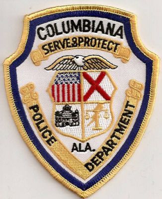 Columbiana Police Department
Thanks to EmblemAndPatchSales.com for this scan.
Keywords: alabama
