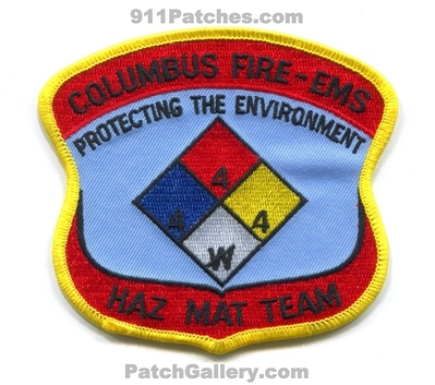 Columbus Fire EMS Department Haz-Mat Team Patch (Georgia)
Scan By: PatchGallery.com
Keywords: dept. hazmat hazardous materials protecting the environment