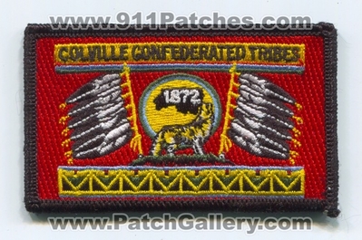 Colville Confederated Tribes Flag Patch (Washington)
Scan By: PatchGallery.com
Keywords: tribal indian