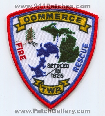 Commerce Township Fire Rescue Department Patch (Michigan)
Scan By: PatchGallery.com
Keywords: twp. dept. settled in 1825