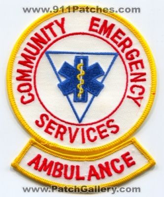 Community Emergency Services Ambulance (Maine)
Scan By: PatchGallery.com
Keywords: comm. ems