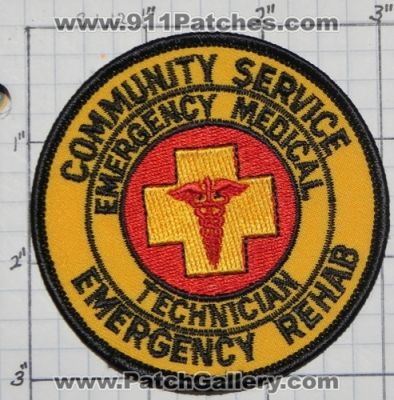 Community Service Emergency Rehab EMT (UNKNOWN STATE)
Thanks to swmpside for this picture.
Keywords: medical technician ems
