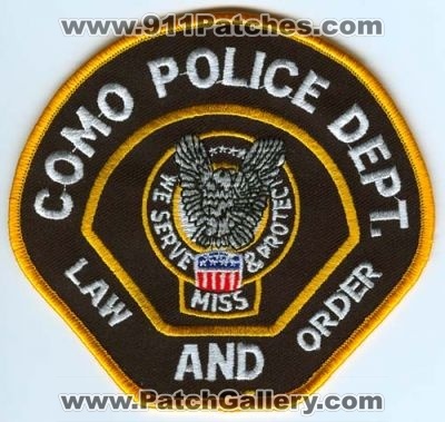 Como Police Dept (Mississippi)
Scan By: PatchGallery.com
Keywords: department law and order