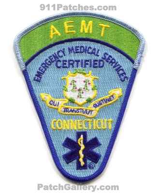 Connecticut State Advanced Emergency Medical Technician AEMT EMS Patch (Connecticut)
Scan By: PatchGallery.com
Keywords: certified services ambulance