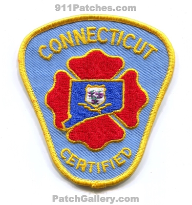 Connecticut State Certified Firefighter Fire Department Patch (Connecticut)
Scan By: PatchGallery.com
Keywords: ff dept.