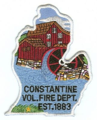 Constantine Vol Fire Dept
Thanks to PaulsFirePatches.com for this scan.
Keywords: michigan volunteer department