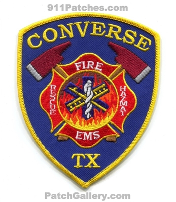 Converse Fire Department Patch (Texas)
Scan By: PatchGallery.com
Keywords: dept. rescue ems hazmat haz-mat