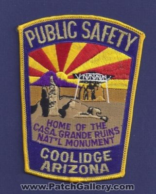 Coolidge Public Safety Department (Arizona)
Thanks to Paul Howard for this scan.
Keywords: dept. dps