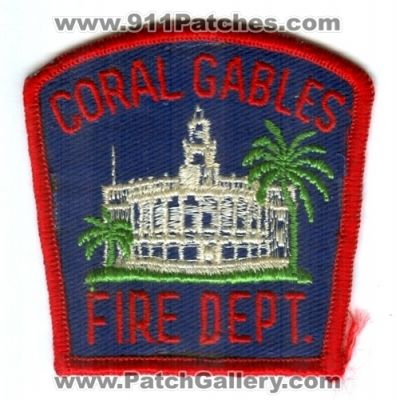 Coral Gables Fire Department (Florida)
Scan By: PatchGallery.com
Keywords: dept.