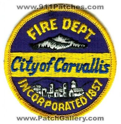 Corvallis Fire Department Patch (Oregon)
[b]Scan From: Our Collection[/b]
Keywords: dept. city of